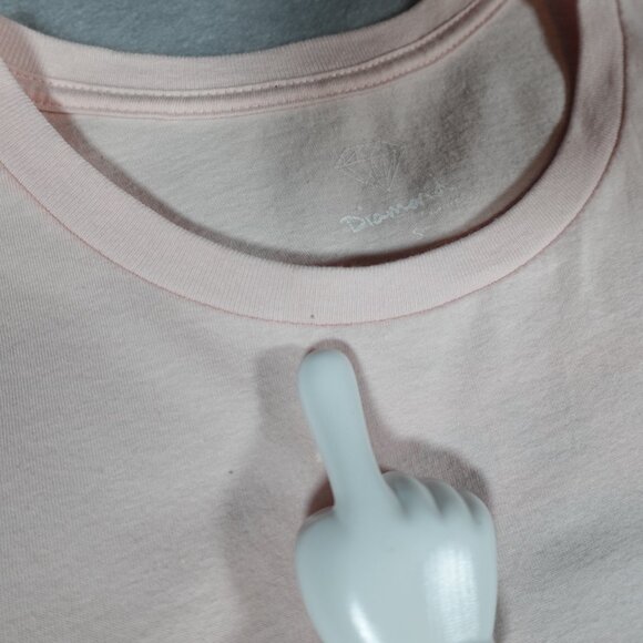 Diamond Supply Hey F*ck You Im On Vacation T Shirt Mens S Slim Fit Funny Pink - Picture 6 of 9